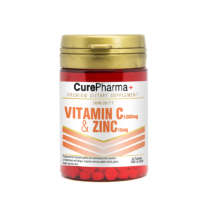 CurePharma CPI03 Vitamin C 1000mg & Zinc 15mg Tablets