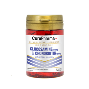CurePharma CPJ03 Glucosamine 500mg & Chondroitin 400mg + Ester C & Calcium Capsule