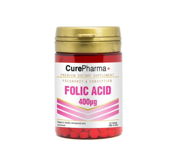 CurePharma CPW02 Folic Acid 400mcg Tablet
