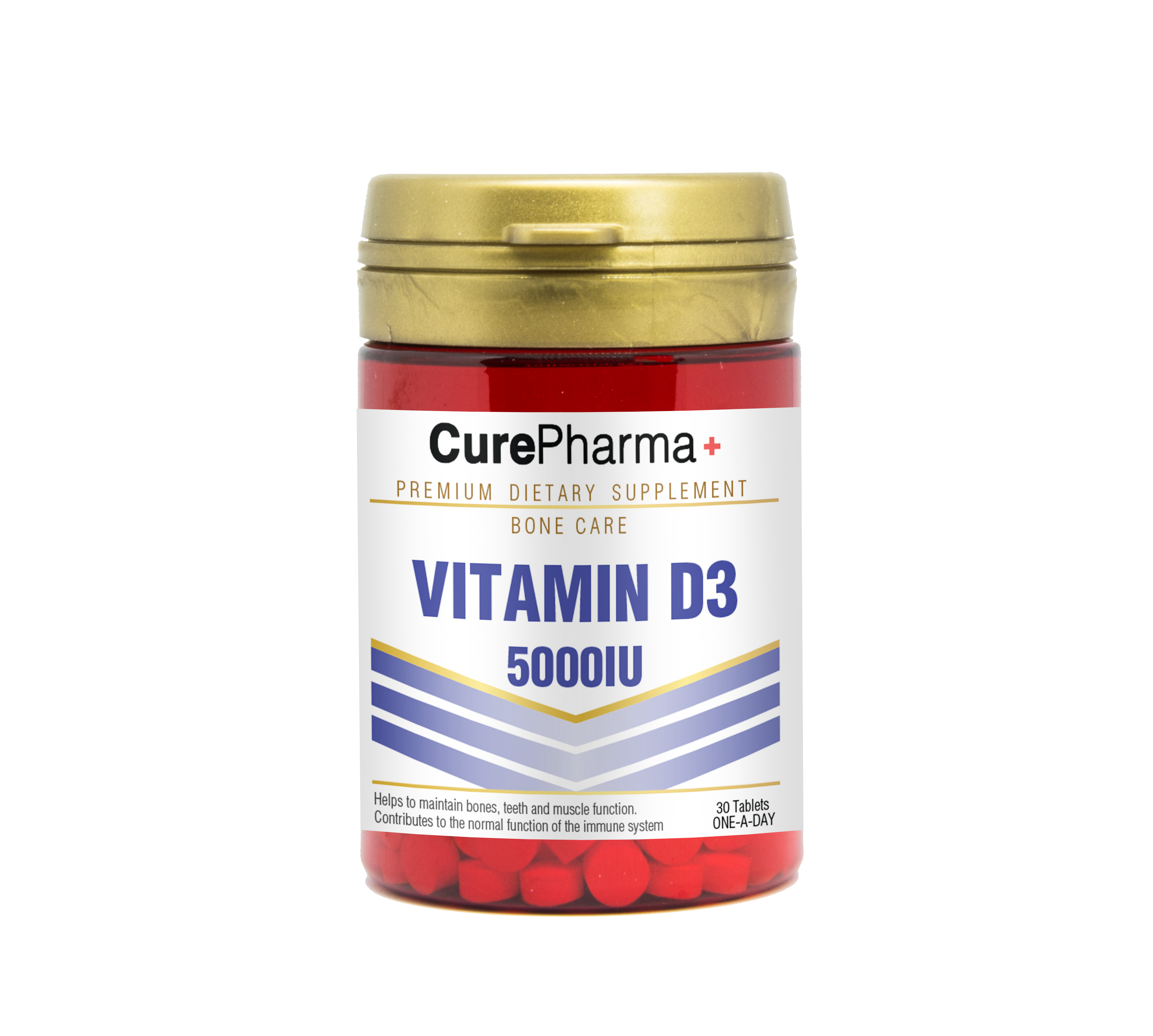 CurePharma CPJ08 Vitamin D3 5000iu Tablets