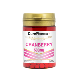 CurePharma CPW01 Cranberry 500mg 30 Tablets